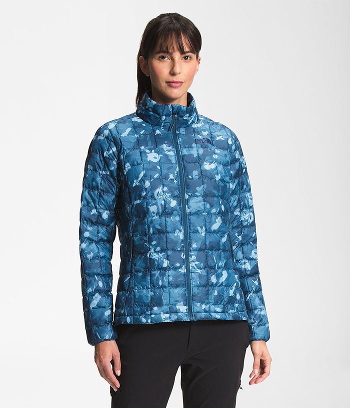 Casaca De Pluma The North Face Mujer Printed Thermoball™ Eco 2.0 Azules - Peru 07321GDPB